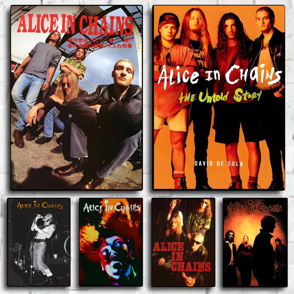 Star Map Poster - A-Alice in Chains Band Poster Stickers