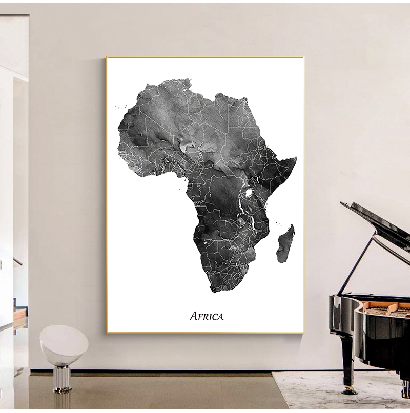 Africa map posters and prints  - đánh giá và giá Star Map Poster