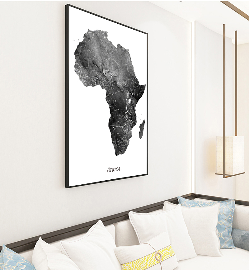 Africa map posters and prints  - đánh giá và giá Star Map Poster