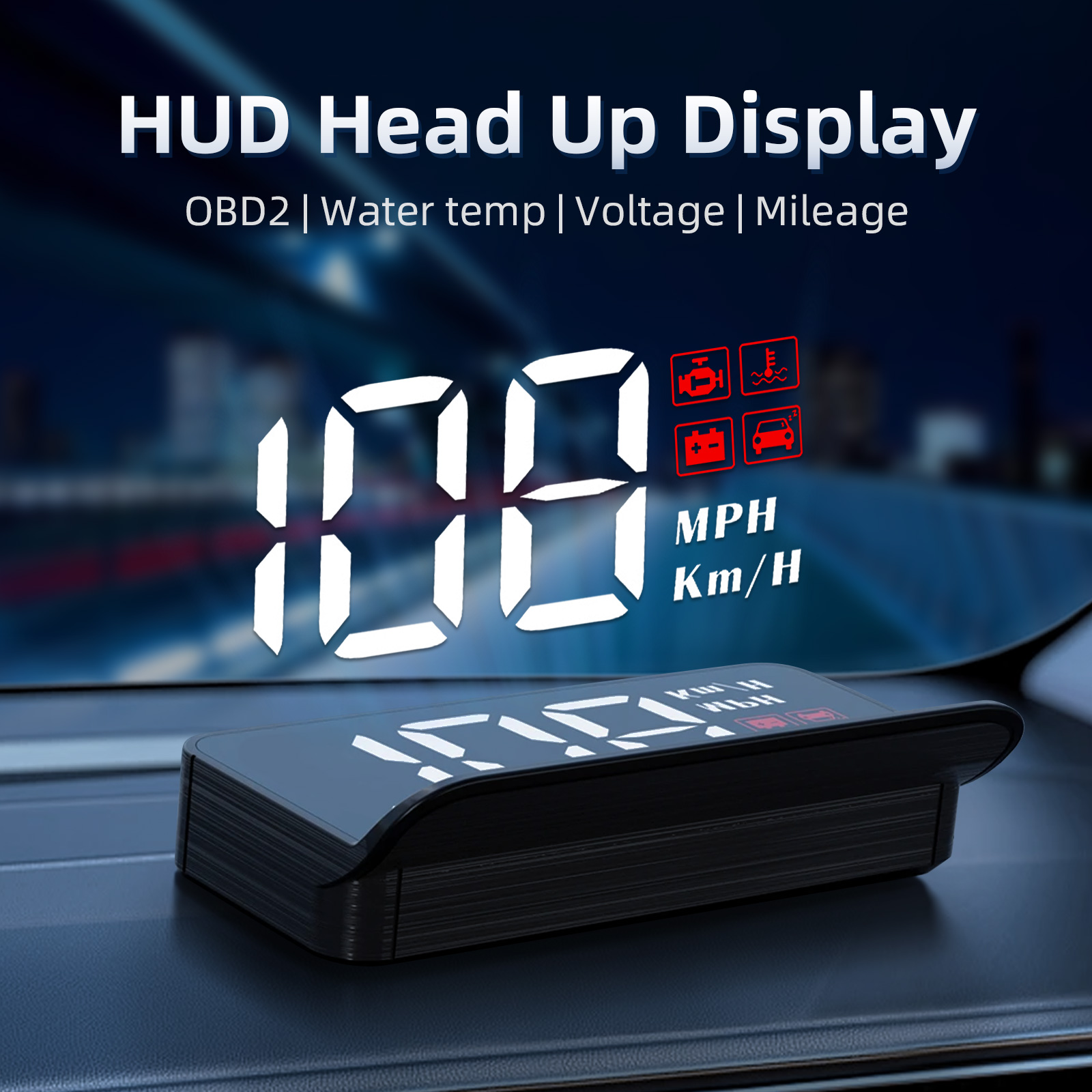 M3 HUD Obd2 Head-Up Display Di - đánh giá và giá Anemometer Wind Speed