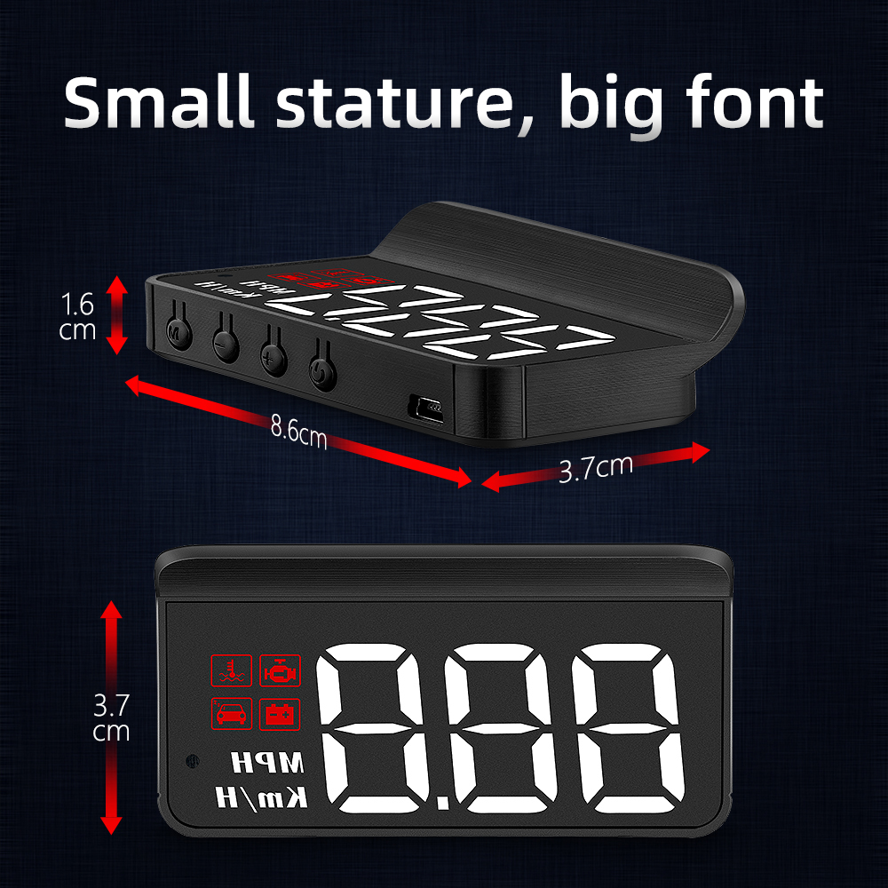 M3 HUD Obd2 Head-Up Display Di - đánh giá và giá Anemometer Wind Speed