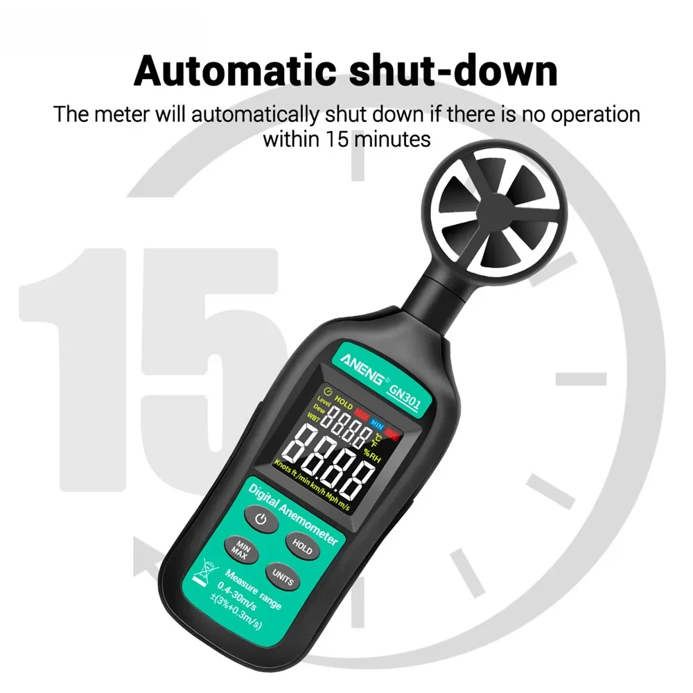 For ANENG GN301 Digital Anemom - đánh giá và giá Anemometer Wind Speed