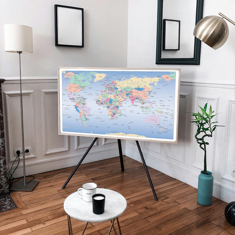 Unframed World Map French Lang - đánh giá và giá Star Map Poster