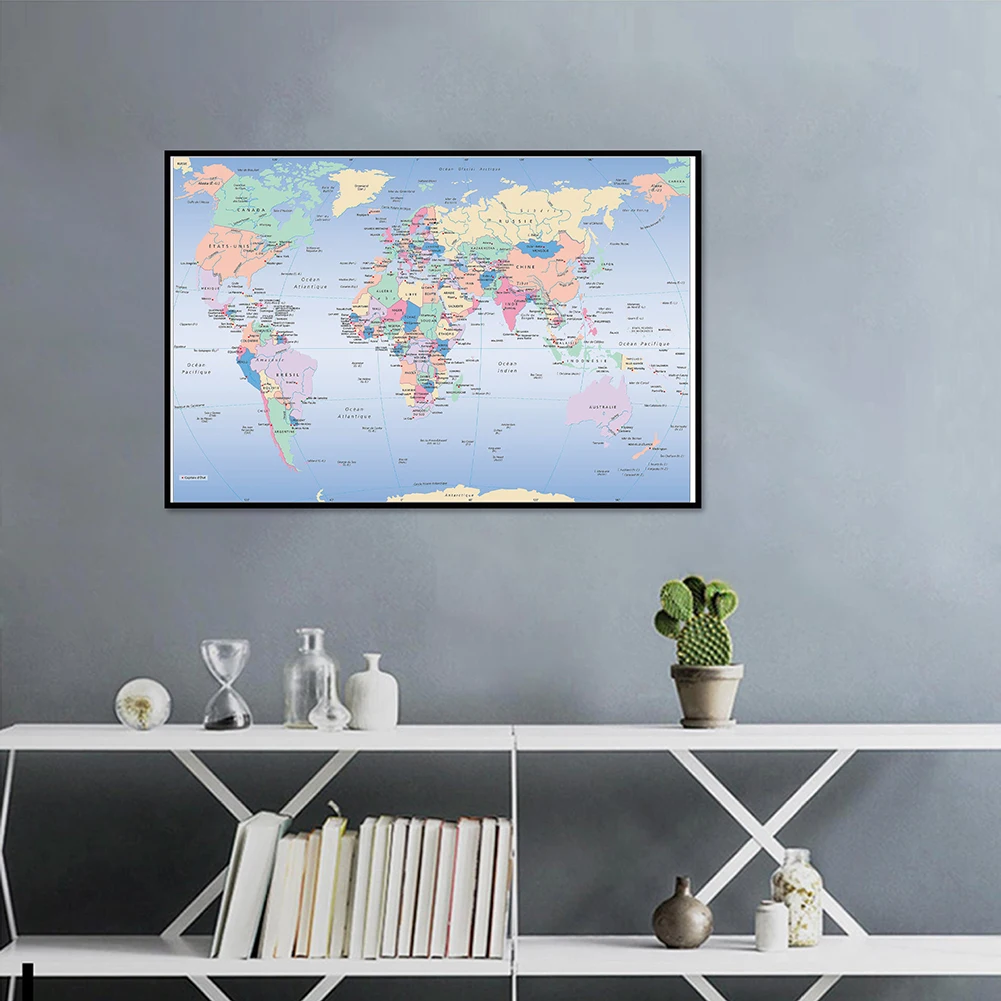 Unframed World Map French Lang - đánh giá và giá Star Map Poster
