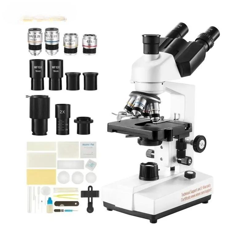 VEVOR Compound Trinocular Micr - đánh giá và giá Microscope Compound 40X